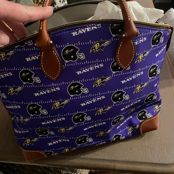 Dooney & Bourke Bags Nwt Dooney Bourke Ravens Satchel Handbag With Strap Poshmark